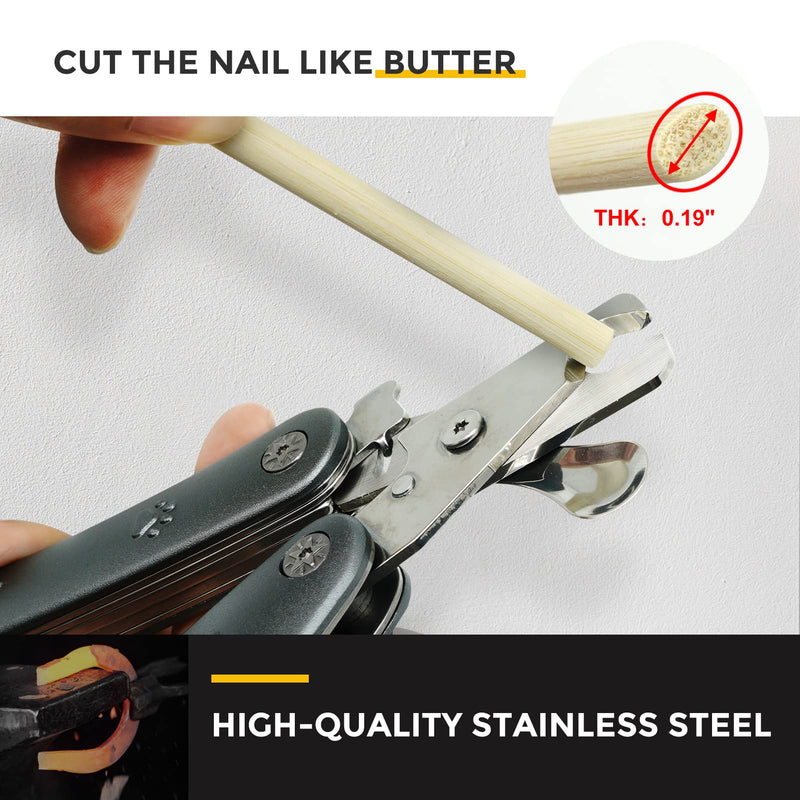 【2025 Quiet Design】 Dog Nail Clippers for Sensitive Dogs, Sharp Smoothest Nail Clippers for Large Medium Small Dog with Nail File & Comb, Cut Through Thick Nail in One Squeeze, Heavy Duty - PawsPlanet Australia