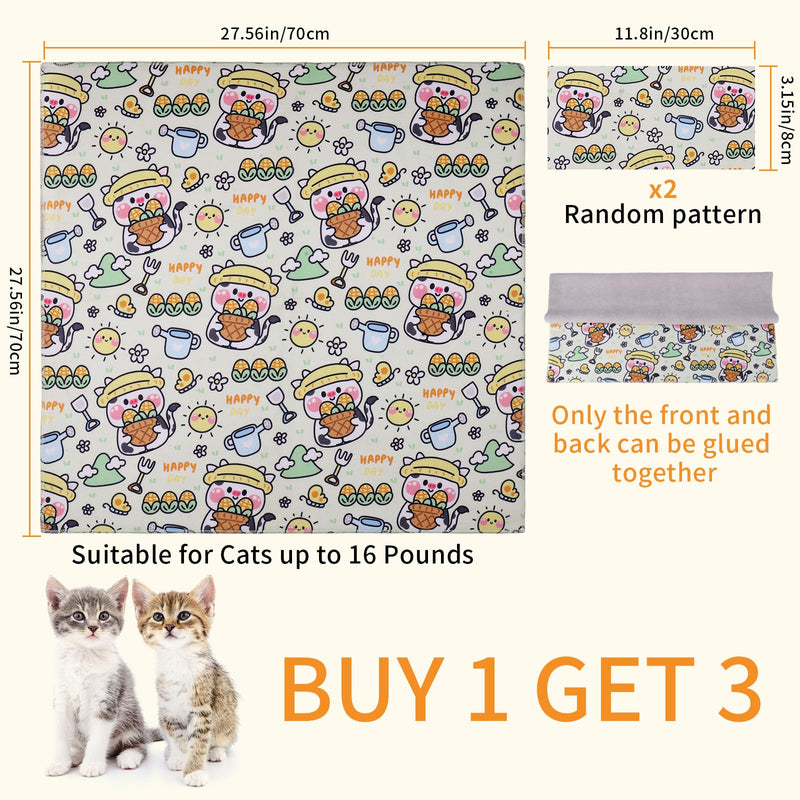 Cat Wrap for Grooming,Cat Wrap for Cutting Nails,Self-Adherent Soft Cat Blanket，Restrain the Cat to Keep Calm,Anti-Bite, Anti-Scratch, Wrap anti-Escape Grooming Bags for Cats ( within 16lbs) L(within 16lbs) - PawsPlanet Australia