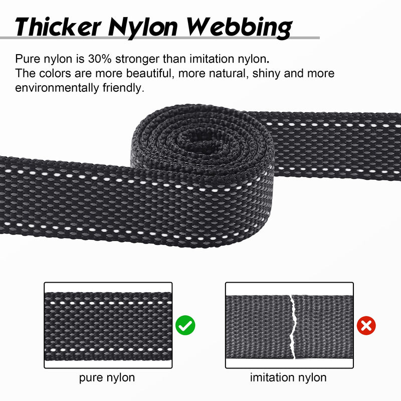 Double Handle Dog Leash - Heavy Duty, 4-6FT Reflective Tactical Leash with 2 Padded Handles, Shock Absorbing Bungee, Car Seatbelt & Easy Snap Hook, for Large, Medium & Small Dogs 4FT/0.8"-Small & Medium Dogs Black - PawsPlanet Australia