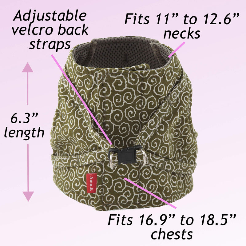 Ninja Cat (Green, Harness) Green Paisley - PawsPlanet Australia