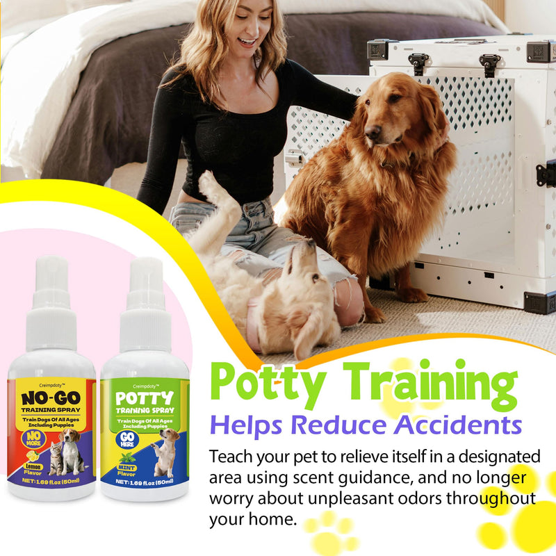 Dog Potty Training Spray Set, Indoor & Outdoor Potty Training for Dogs & Puppies, Stops Urination & Marking, Puppy Essentials, (1.69 fl.oz) 1.69 fl.oz - PawsPlanet Australia