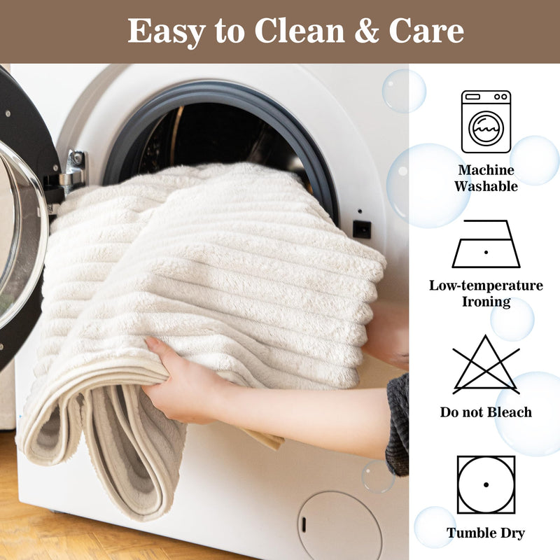 MYSKY HOME 100% Waterproof Couch Cover for Dogs Washable, Non Slip Couch Covers for 2 Cushion Sofa Pet Friendly, Thick Soft Sofa Covers Slipcovers Blanket Dog Bed Cover, Cream, 35"x70.9" 35" x 70.9" - PawsPlanet Australia