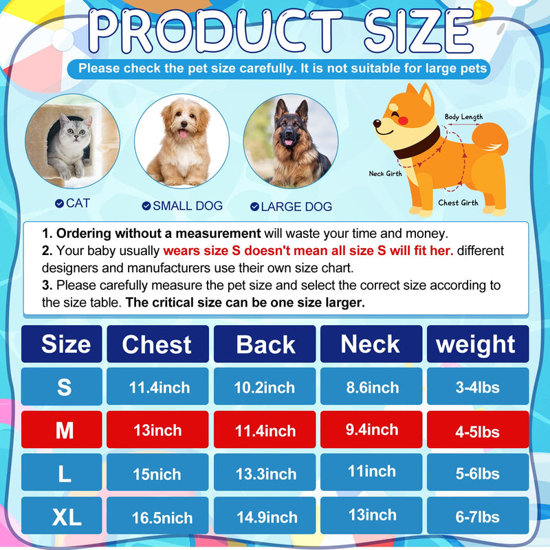 Frienda 6 pcs Dog Dresses Girls Dog Clothes Floral Cute Princess Bowknot Puppy Dresses Pet Cat Clothes Skirts Rosette Summer Outfits Apparel for Chihuahua Yorkies Female Small Cat Pets Kitten(M) M - PawsPlanet Australia