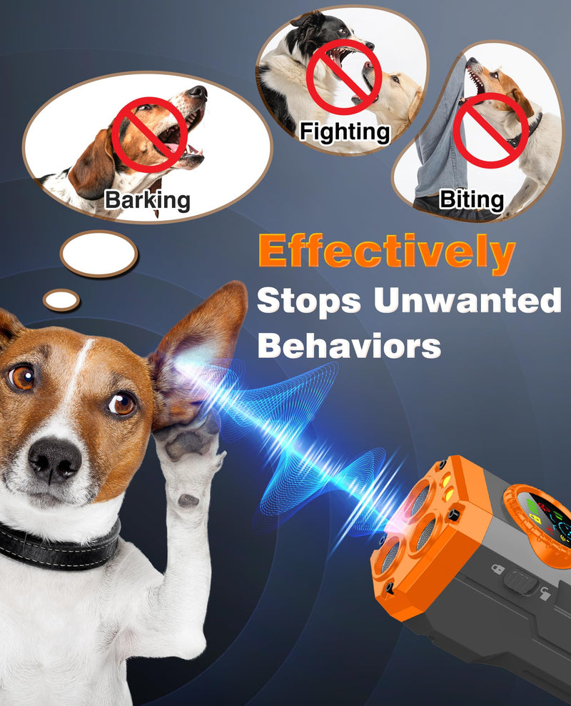 Dog Bark Deterrent Devices, 2025 Upgraded 3X Sonic Emitters Anti Barking Device for Own Or Neighbor's Dog, Safe & Effective Portable Ultrasonic Dog Bark Shield Rechargeable Dog Barking Silencer - PawsPlanet Australia