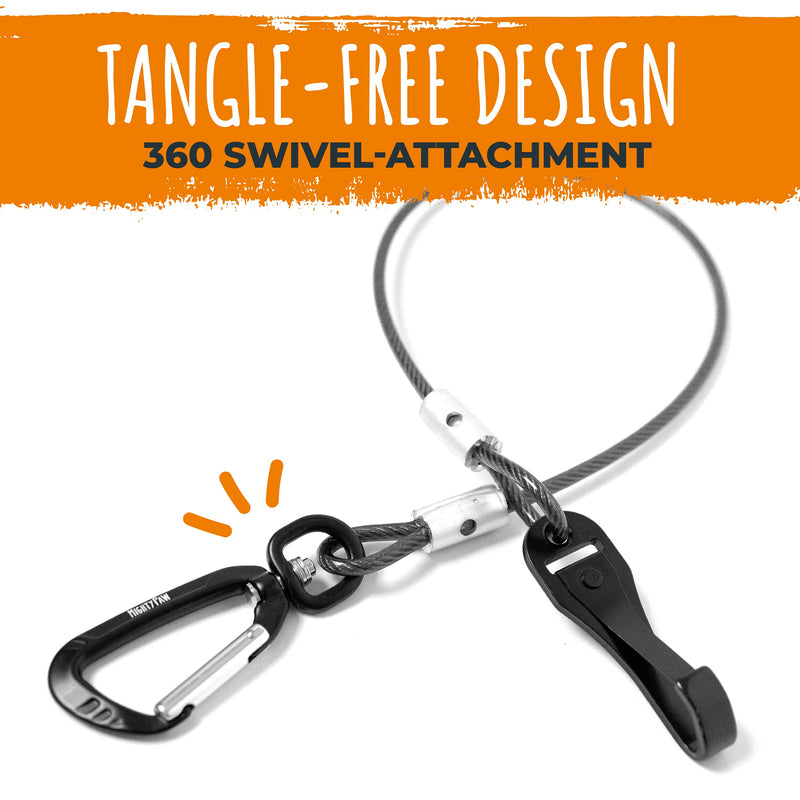 Mighty Paw Dog Seat Belt Vehicle - Chew-Proof Dog Belt - Great for Teething Puppies - Latch Bar Attachment Like Child's Car Seat - Aviation Aluminum Carabiner - Strong Enough for Climbers - 850+ LB Large Black - PawsPlanet Australia