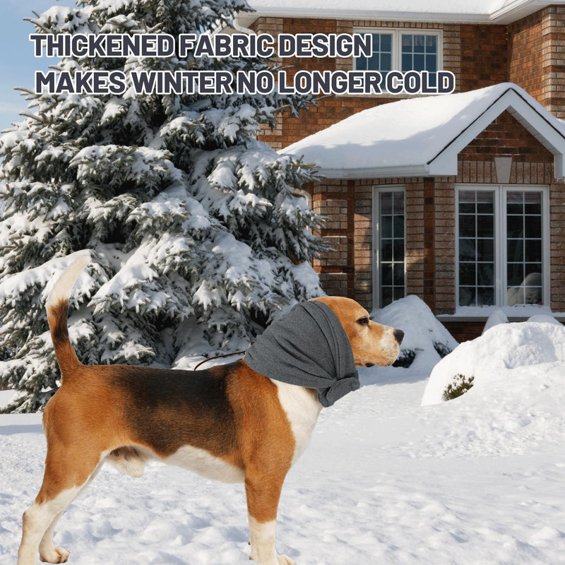 MEKEET Dog Snood Swim Ear Protectors Dog Ear Defenders Comfort Dog Ear Muffs Noise Protection Adjustable for Dog Neck and Ears Warmer Anxiety Relief and Calming