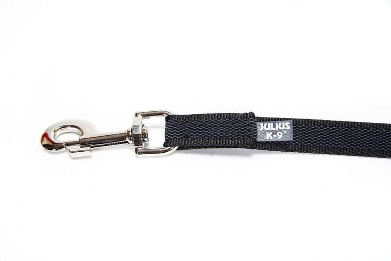 Color & Gray Super-Grip Leash with Handle, 14 mm x 10 m, Black-Gray - PawsPlanet Australia