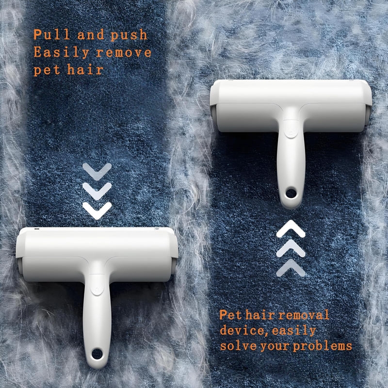 Roller Pet Hair Removal Tool，Reusable Lint Roller - Cat and Dog Hair Remover for Furniture，Dog Brush for Shedding，Portable Multi-Surface Fur Removal Tool (Sofas,Carpets,Clothing,Bed Sheet) - PawsPlanet Australia