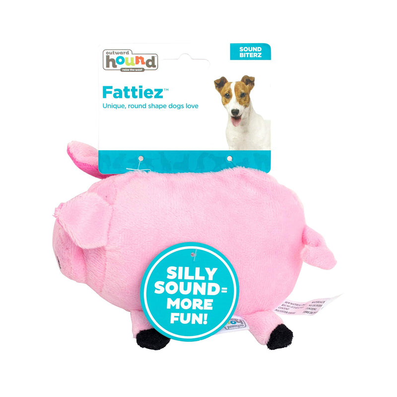 Outward Hound Fattiez Pig Plush Squeaky Dog Toy, Small - PawsPlanet Australia