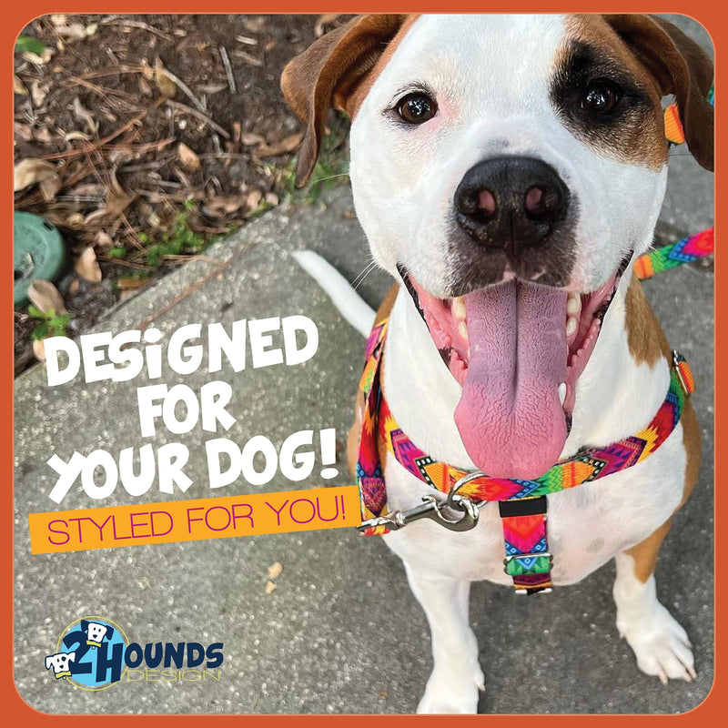 2 Hounds Design Freedom No Pull Dog Harness, Adjustable Harness, Easy Walking & Comfortable Control, Fits Small, Medium & Large Dogs, Solid Colors, Made in USA, 1" LG, Brown - PawsPlanet Australia