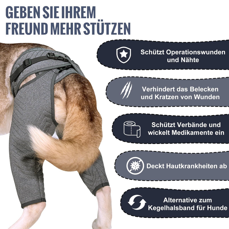 Arblina Dog Bodysuit After Surgery, Dog Bodysuit for Rear Legs, Post-Operative Recovery Suit for Male & Female Dogs, Leak Protection Dog for Small/Medium/Large Dogs XL