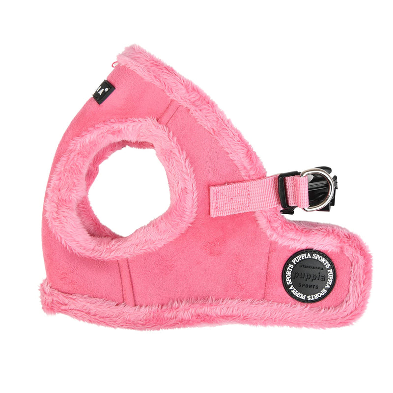 Puppia Dog Harness for small and medium dogs - TERRY HARNESS B - adjustable und comfortable, Pink L