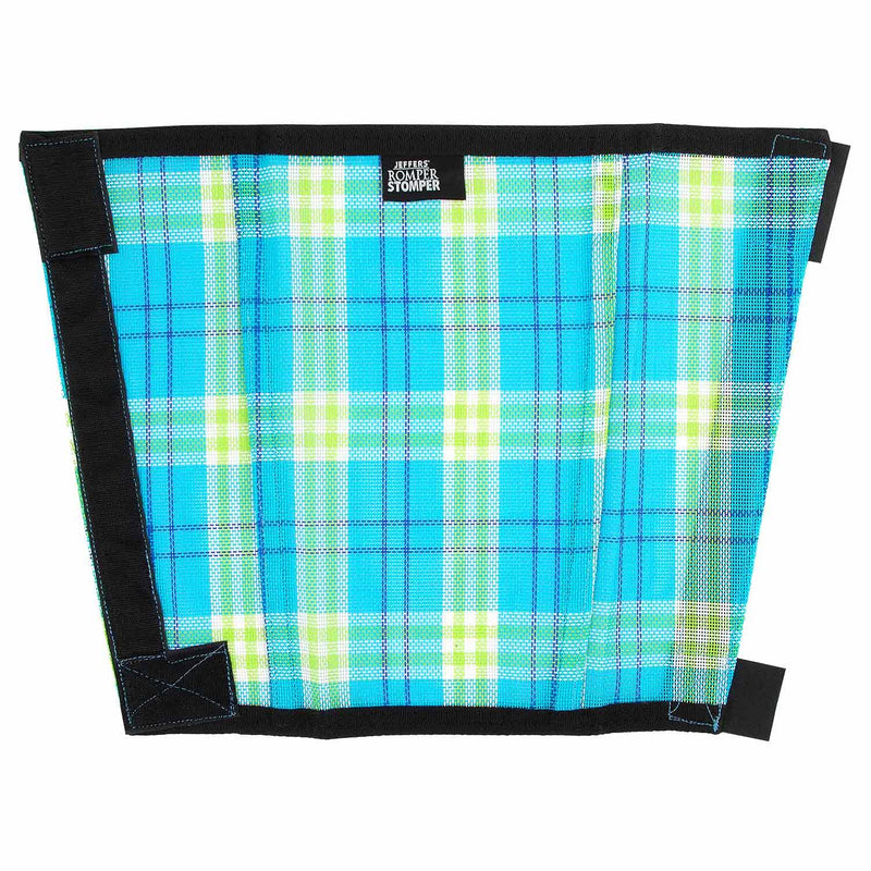 Jeffers Romper Stomper Fly Boots for Horses - Grey, Large – Breathable Mesh Leg Wraps for Insect Protection, Stable Accessories for Summer Turnout, Ride Gear, Horse Hoof & Leg Care - 4 Pack Turquoise & Lime Plaid Medium - PawsPlanet Australia