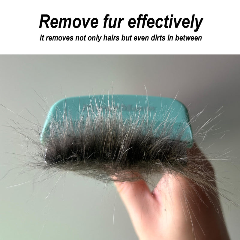 Pet Deshedding Tool with Curve Blade, Cat Grooming Brush, Tight V-shaped Teeth Shedding Comb for Cats and Dogs (Green, Small) Green - PawsPlanet Australia