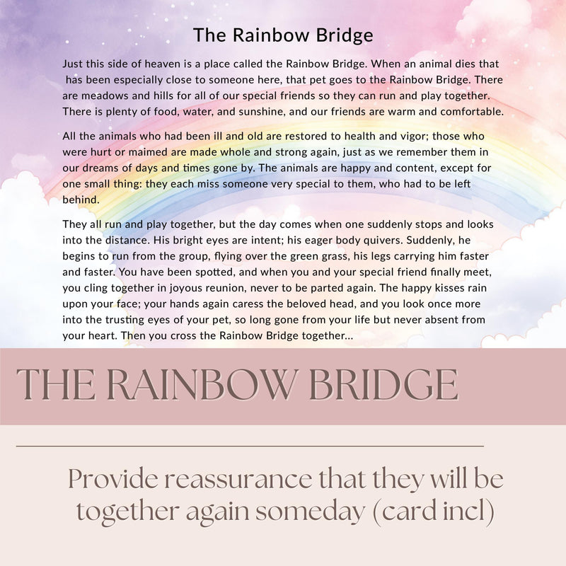 Pet Memorial Wind Chime - Dog Memorial Gifts for Loss of Dog - Dog Bereavement Gifts – Pet Remembrance Gift in Memory of Dog or Cat - Paw Print Windchime with Rainbow Bridge Card - PawsPlanet Australia