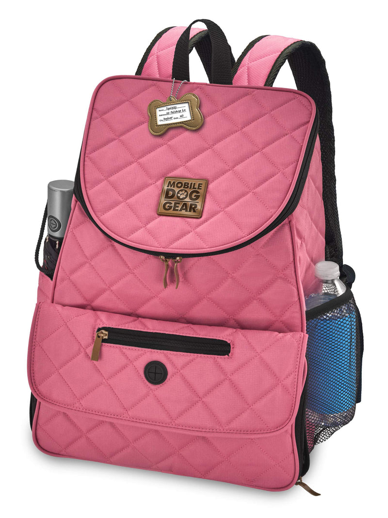 Mobile Dog Gear Unisex Weekender Backpack™ Pink One Size One Size 13.0"L x 7.0"W x 16.0"H - PawsPlanet Australia
