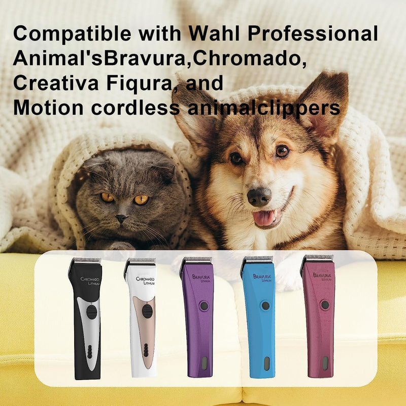 Adjustable 5 in 1 Blades Compatible with WAHL Arco,Bravura .Chromado?Creativa?Figura Dog Clippers for Dogs Grooming(Gold/3PC) Gold-1