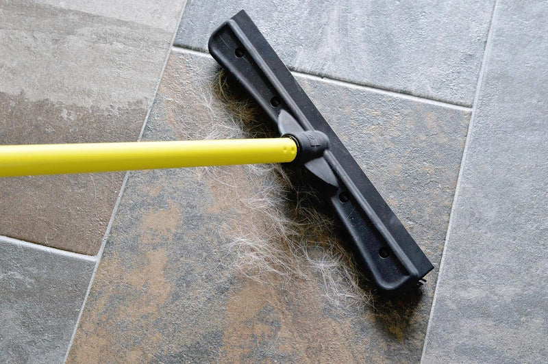 FURemover Original Pet Hair Rubber Broom with Squeegee, with 58" Telescopic Handle for Carpet, Tile and Hardwood Furemover Original Broom