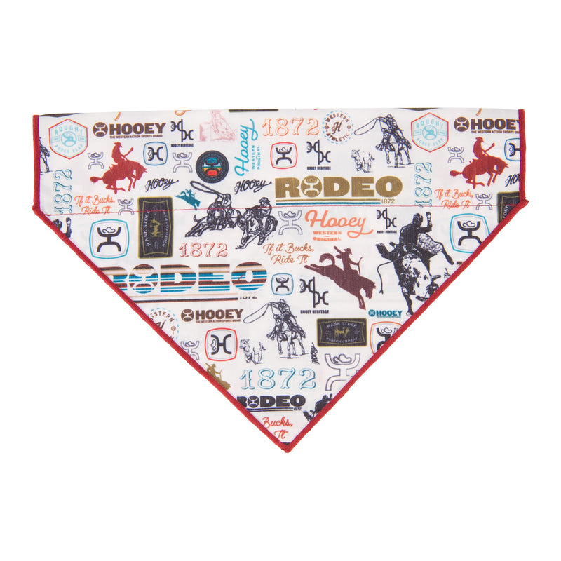 Hooey Nomad Dog Bandana, Polyester Dog Bandana with Graphic-Inspired Prints, Hooey Rodeo - PawsPlanet Australia
