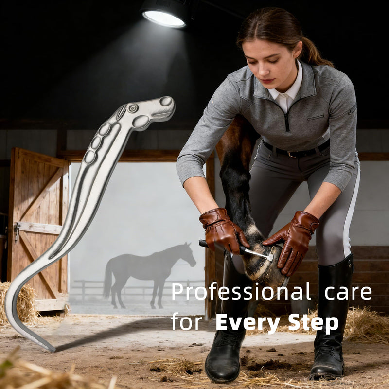 Hoof Pick for Horse Cleaning Grooming Hoof, Farrier Metal Horseshoe Pick Scraper Horse Head Shape Ergonomic Grips Design for,Goat,Cow, Donkey,Sheep - PawsPlanet Australia