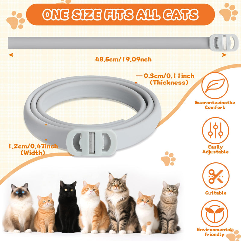 4 Pack Flea and Tick Collar for Cats - 20" Adjustable Collar Fits Cat, Long-Lasting 24-Month Protection for Small, Medium, and Large Cat - Waterproof Flea Tick Prevention - PawsPlanet Australia