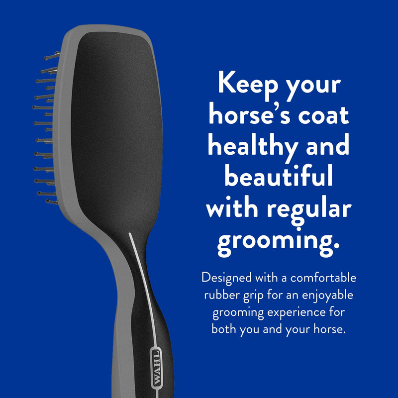 WAHL Professional Animal Equine Grooming Tool - Mane & Tail Brush (#858709-100) for Horses - Black - PawsPlanet Australia