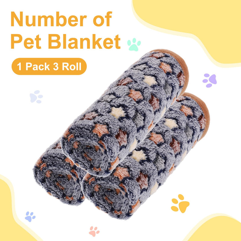 Pet Blanket, Medium Soft Fluffy Flannel Star Printed Throw Blanket, Scratch Proof Furniture Protector Cover 30x42 Inches, (Blue, 1 Pack 3), Intended for Dog/Cat Blue - PawsPlanet Australia