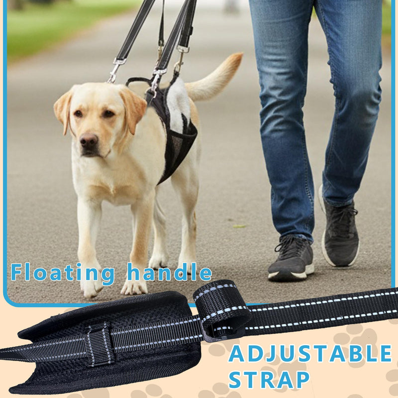 Dual-use Dog Lift Rehab Hareness Canine Sling for Large Pooch Rear Legs and Hip Support,Adjustable and Soft Brace Strap for After ACL Surgery, Helps Senior, Injured and Disabled K9. - PawsPlanet Australia