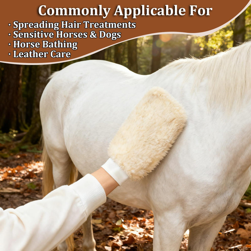Horse Grooming Brushes & Mitts, Soft Fleece Grooming Glove & Wash Mitt, Fur Polishing Glove, Horse Bit Wipes & Cloth Horse Grooming Mitts - PawsPlanet Australia