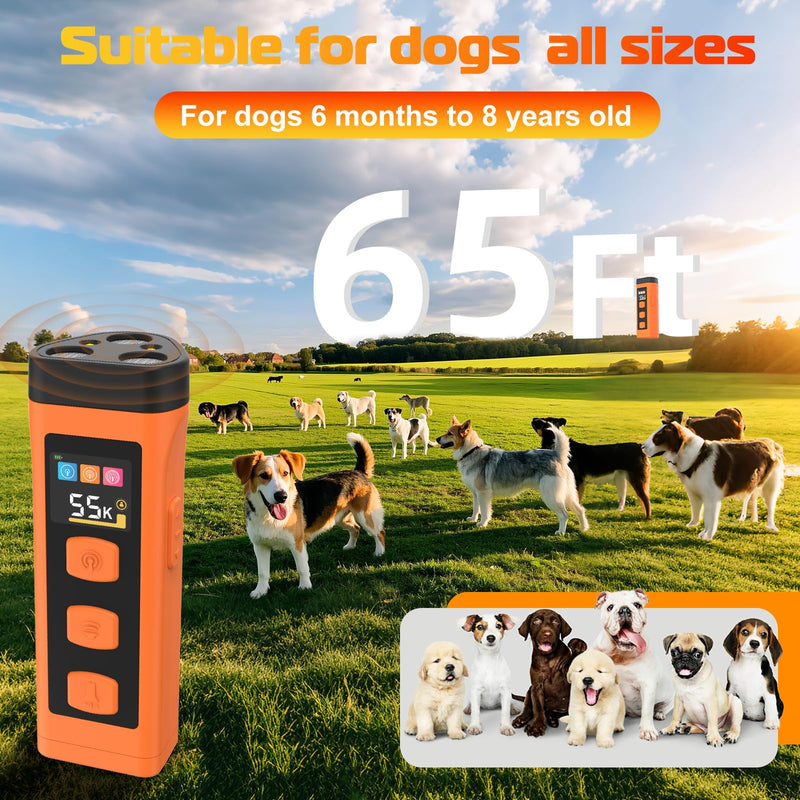 Dog Bark Deterrent Device, 2025 Anti Barking Device for Dogs 65FT Far Ultrasound Dog Bark Deterrent, Humane Alternative to Training Collars, Works Indoors & Outdoors - Stubborn Barking Solution - PawsPlanet Australia