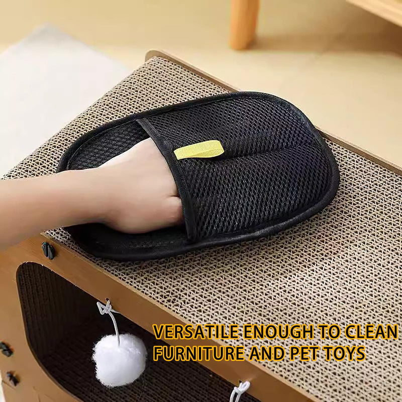 Pet Hair Removal Glove for Cats & Dogs, Electrostatic Reusable Magic Brush Pet Hair Remover Tool for Couch, Furniture,Car Seat,Pet Grooming - PawsPlanet Australia