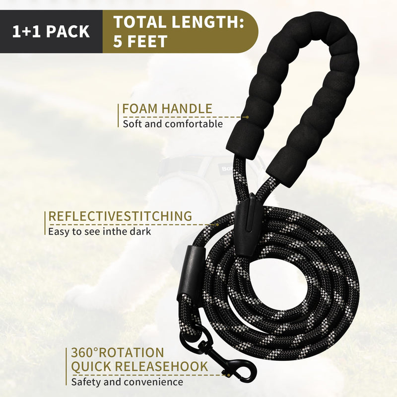 Tactical Dog Harness for Medium Dogs,No Pull Military Dog Vest with Handle,Reflective Heavy Duty Pet Harness for Walking Hiking Training M - PawsPlanet Australia