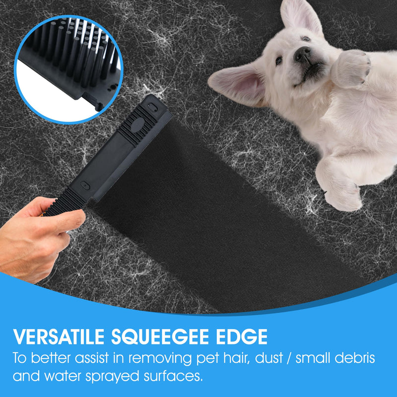 Nanoskin Rubber Pet Hair Brush [85-600],Black - PawsPlanet Australia