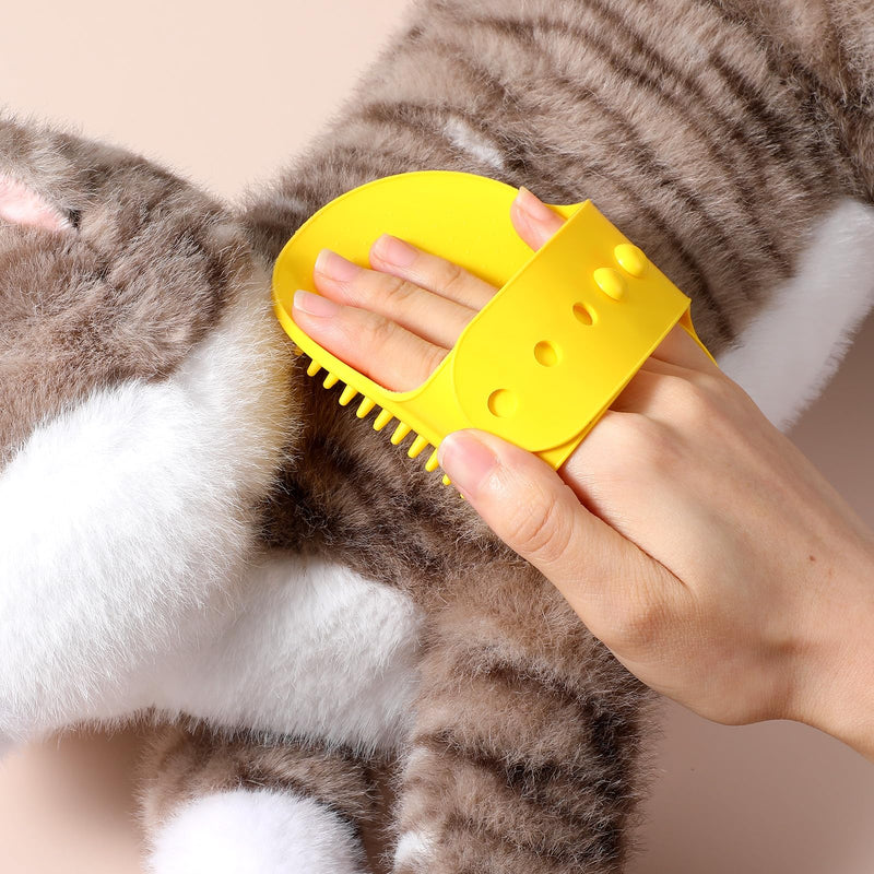 4Pcs Cat Self Groomer for Indoor Cats, Softer Cat Head Scratcher & Face Scratchers, Adjustable Cats Grooming Brush for Climbing Frames & Table Legs, Short/Long Hair Meow Interactive Massager Toy - PawsPlanet Australia