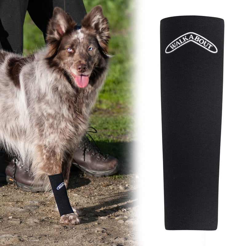 Walkabout Compression Sleeve for Dogs, Canine Brace to Promote Circulation, Treat Arthritis and Injury with 360° Pain Relief med/large 4-5" black