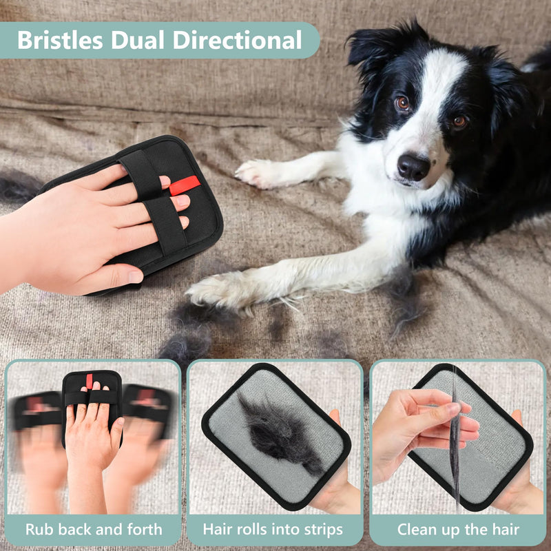 Pet Hair Removal Glove - Reusable Electrostatic Dog/Cat Hair Remover Mitt & Pet Grooming Gloves for Couch, Carpet, Furniture - Upgraded Electrostatic Dog Hair Glove Tool (1 PC) - PawsPlanet Australia