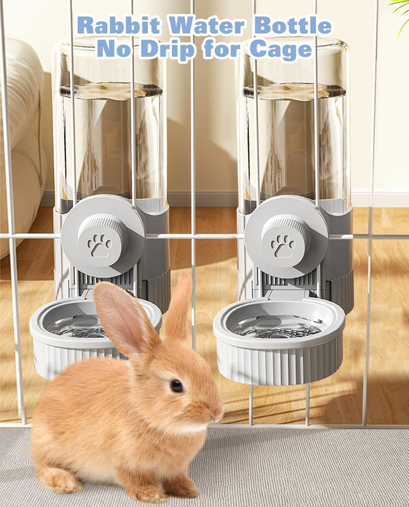 BNOSDM Rabbit Water Dispenser for Cages, 18oz 2 Pack Gravity Guinea Pig Water Bottle No Drip, Hanging Bunny Water Feeder for Chinchillas Hamsters Ferrets Squirrels (Blue) Blue 2Pcs Water Bottle - PawsPlanet Australia
