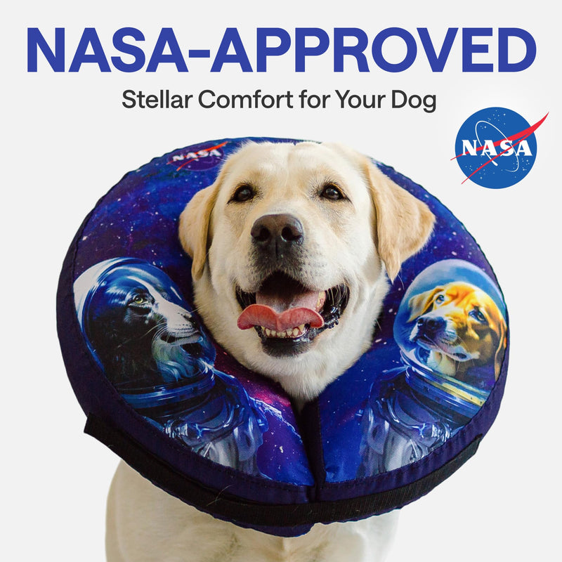 Dog Donut Collar After Surgery - Soft Dog Cone Collar - Inflatable Dog Cone Alternative to Cone of Shame - Dog Pillow Cone for Dogs to Stop Licking - Elizabethan Collar for Dogs - Dog Recovery Collar XL (Neck: 17"-22") - PawsPlanet Australia