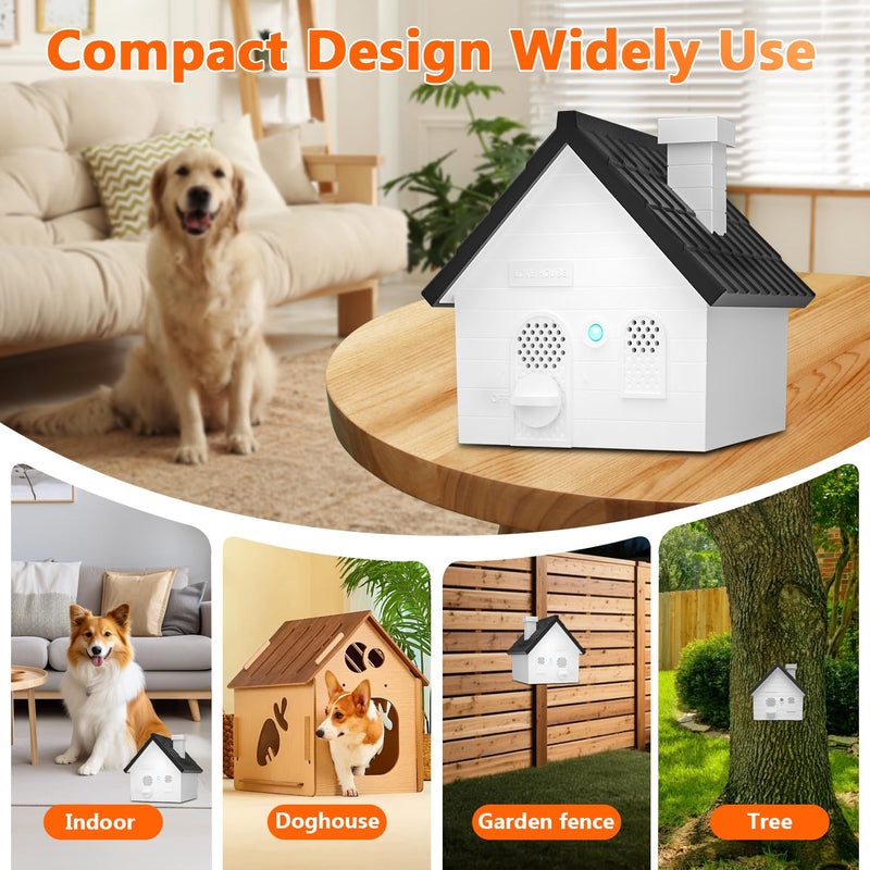 Anti Barking Device For Dogs, Bark Box, 3 Modes Dog Barking Deterrent Devices, 2026 Anti Bark Device For Dogs, Weatherproof 50 Ft Barking Dog Silencer, A Safe And Effective Anti Barking Device Black Deterrent