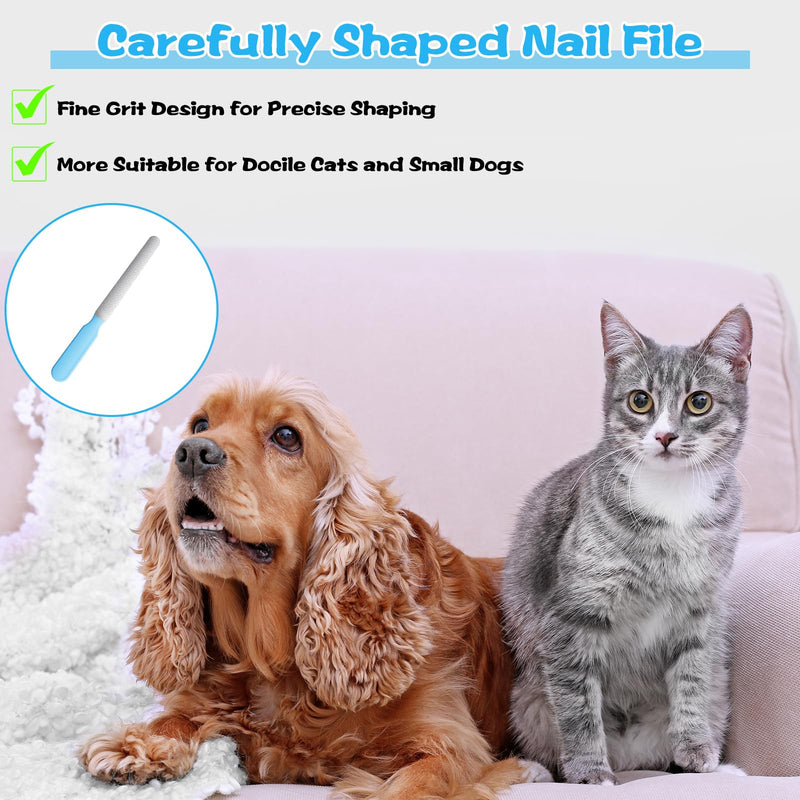 5Pcs Small Dog Nail File Set, Professional Nail Grooming Tool Metal Emery Boards Pet Nail Grooming Tool for Small Dogs and Cats Smoothing Rough Edges 5.5inch - PawsPlanet Australia