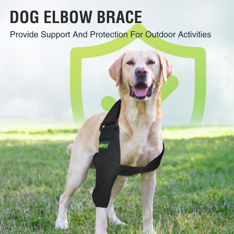 Dog Elbow Protector for Dogs, Anti Lick Elbow Pad for Calluses & Pressure Sores, Comfortable Support Sleeve for Everyday Use, Right Leg L