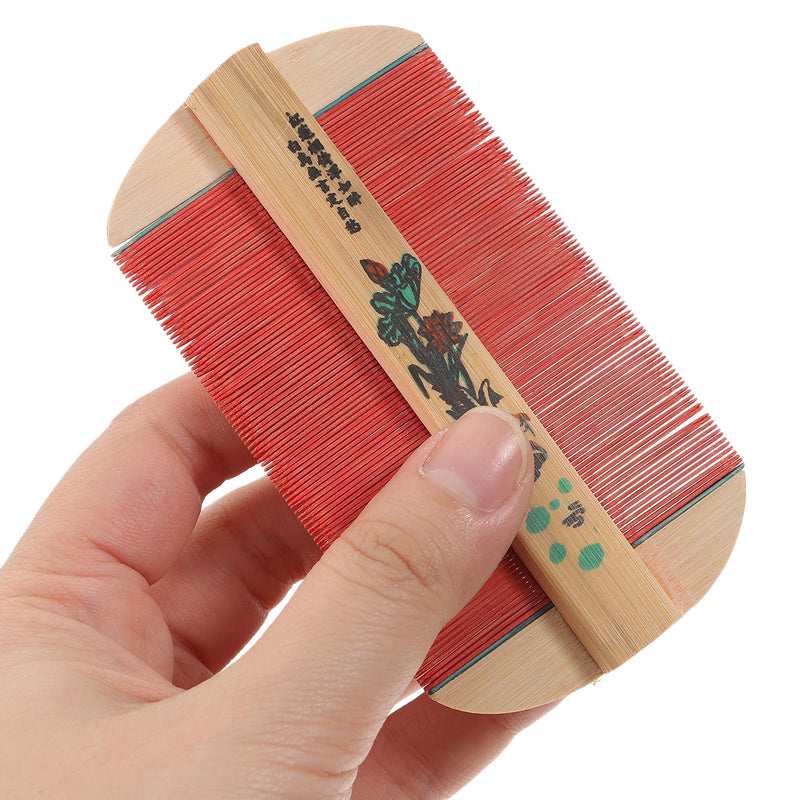 Hair Comb Comb Double Sided Bamboo Removal Dandruff Comb Cat Dog Pet Grooming Fine Tooth Comb - PawsPlanet Australia
