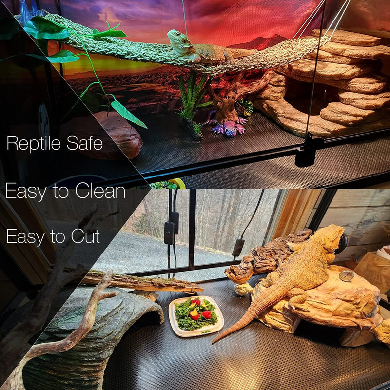 Reptile Substrate Mat Carpet Bedding, Bearded Dragon Substrate, Reptile Tank Terrarium Liner for Leopard Gecko Lizard Bearded Dragon Tank Accessories - PawsPlanet Australia