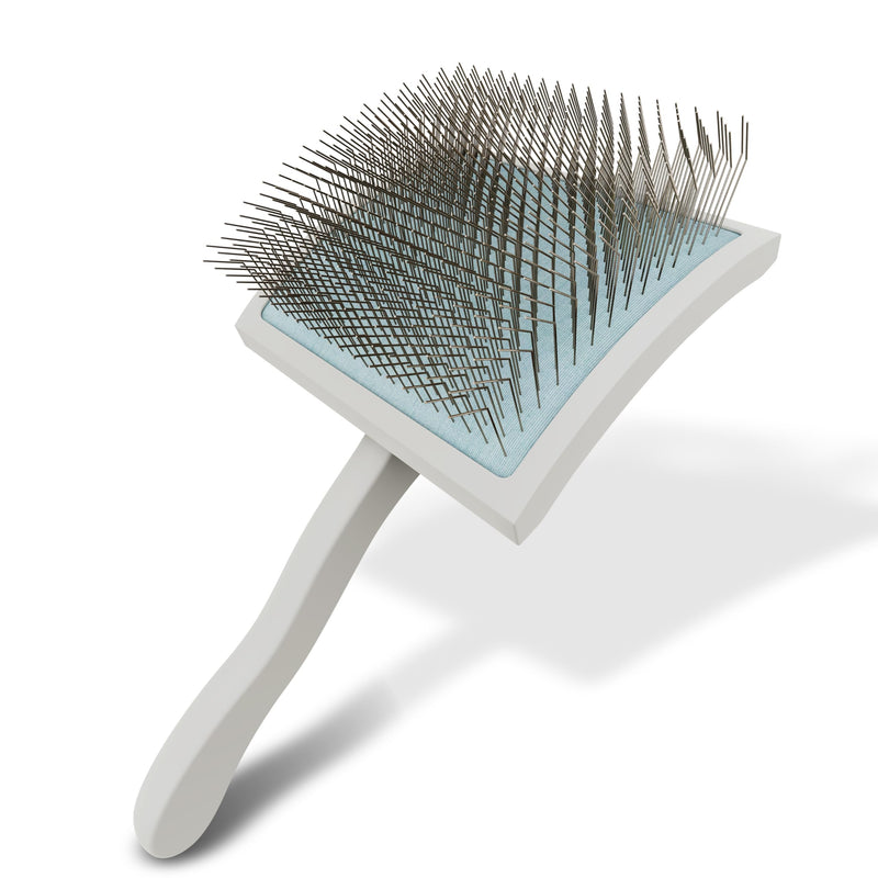 Slicker Brush for Dogs, for Golden Doodles with Long Hair, for Large Pet Dogs, Grooming Pet Hair, Cream White(Large) - PawsPlanet Australia