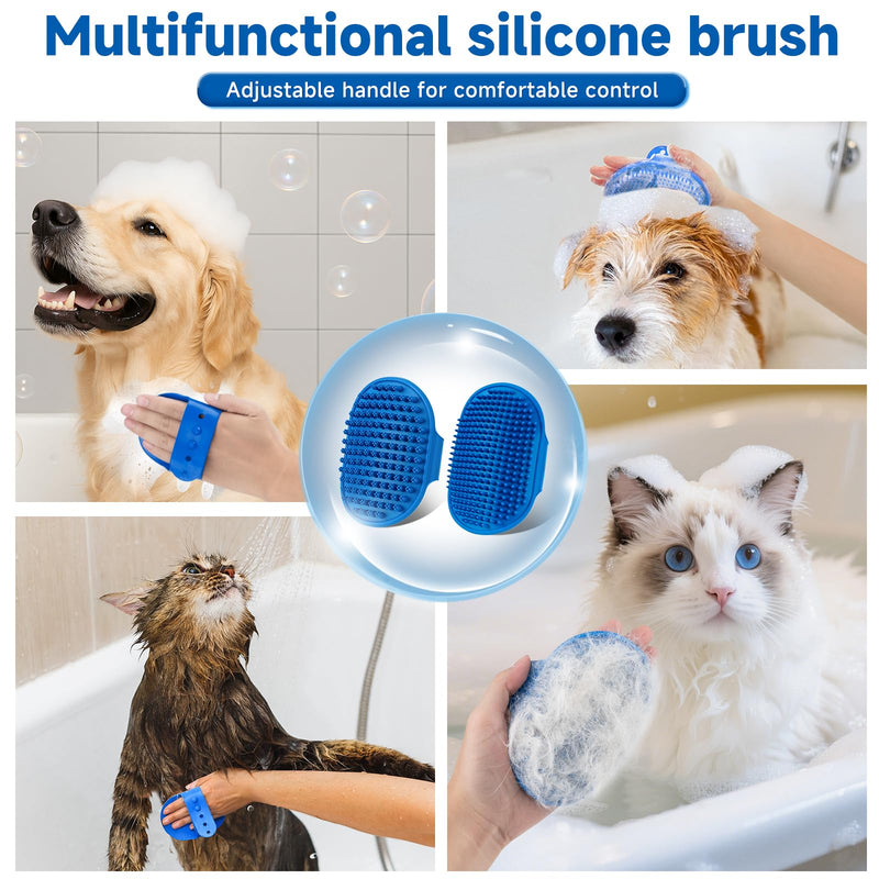 3-in-1 Pet Steam Brush Set for Dogs & Cats, Grooming Comb with Spray, Defur Tool, Water-Free Shampoo, Bath Gloves,Bath Brush, Tooth & Ear Brush, Towel (11PCS) 7.9"-Big combination - PawsPlanet Australia