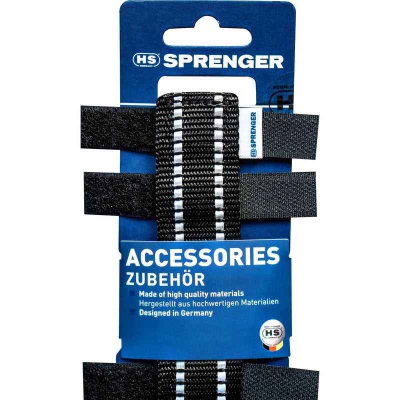 Sprenger Reflective Collar Cover for Prong Training Dog Collars - Lightweight Woven Nylon Suitable for All Weather Excellent Protection Collar from Water and Dirt - Black (2.25mm Prong; 11.5" Length) 2.25mm prong; 11.5" length - PawsPlanet Australia