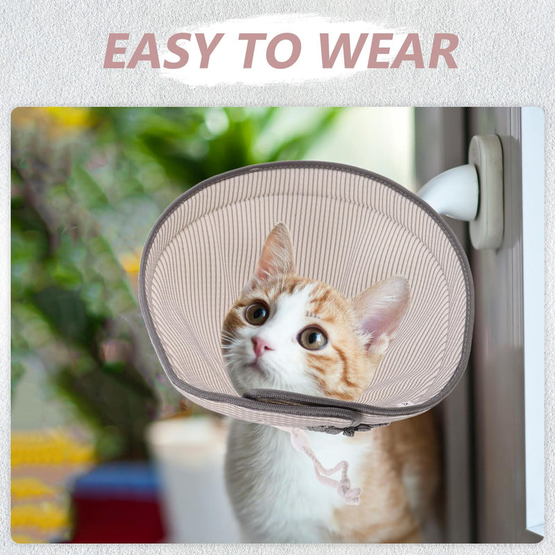 SOLUSTRE Adjustable Anti-Lick Collar for Dogs and Cats Soft Breathable Elizabeth Collar Protection against Biting and Licking Lightweight Post-operative Neck Brace Size XL (15 cm)