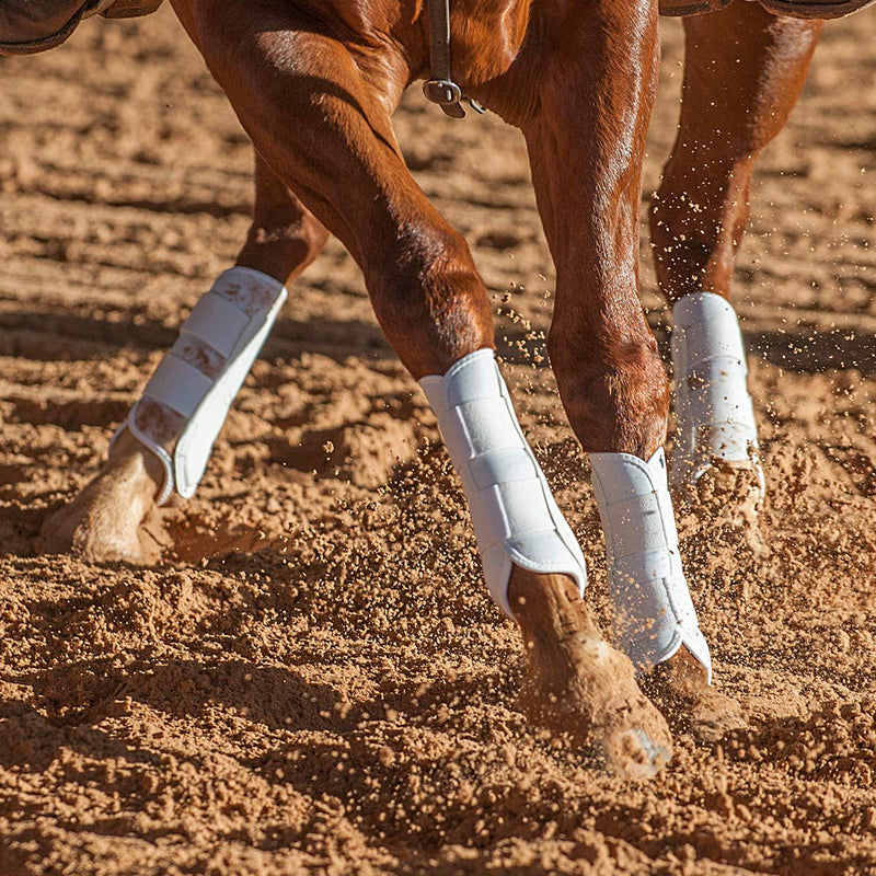 Classic Equine Boots Airwave EZ Wrap II Splint Neoprene Hind AWEW200 White Medium/Average Horse - PawsPlanet Australia