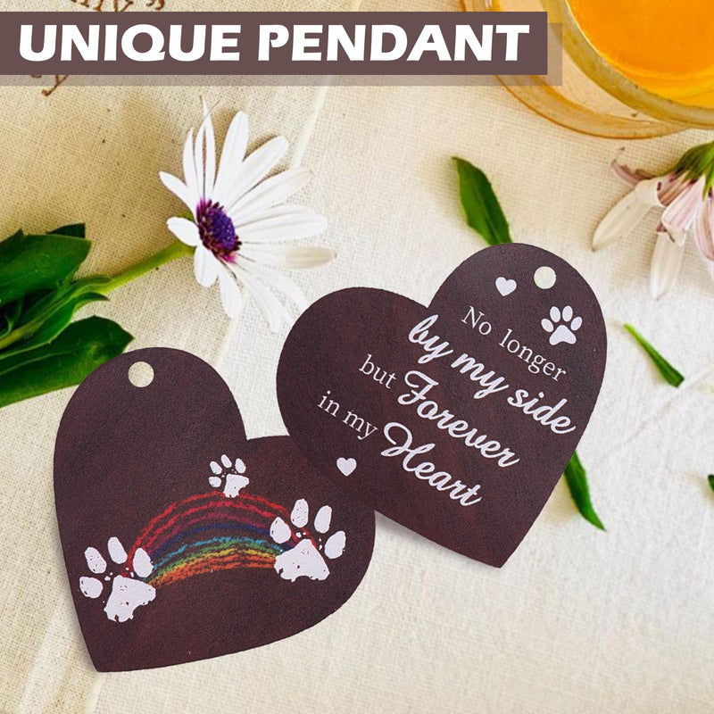 EXPAWLORER Pet Memorial Gifts for Dogs Cats - Dog Memorial Gifts for Loss of Dog, Rotating Wooden Dog Picture Frame with Paw Print Ink Pad, Dog Bereavement Gifts Pet Loss Sympathy Remembrance Gift