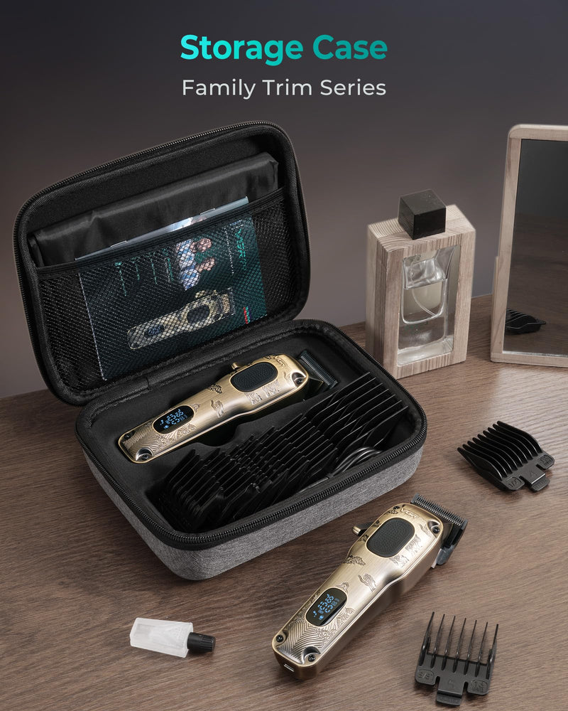 Hair Clippers for Men Professional, Cordless & Corded Barber Clippers for Hair Cutting with Package Case, Electric Grooming Kit for Home & Barber Use, LED Battery Display, Birthday Gift for Men